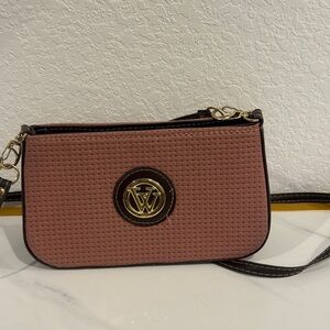 Vintage Elegant Pink Crossbody Bag